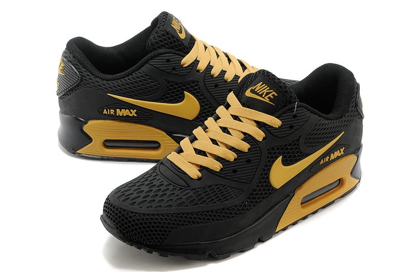 Air max hotsell 90 gold black